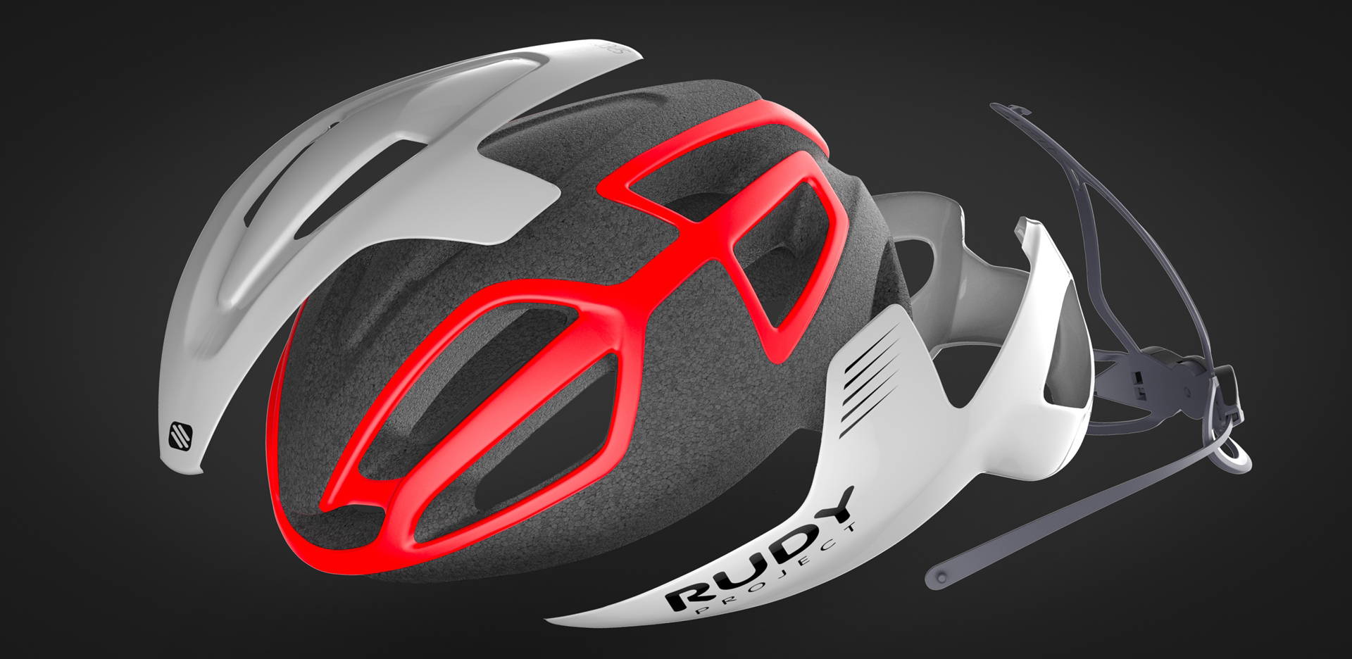 EPS in-mold bike helmet illustration