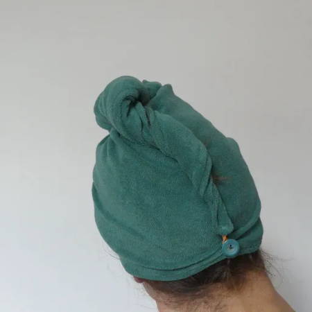 View of Towel Hair Wrap from the Back