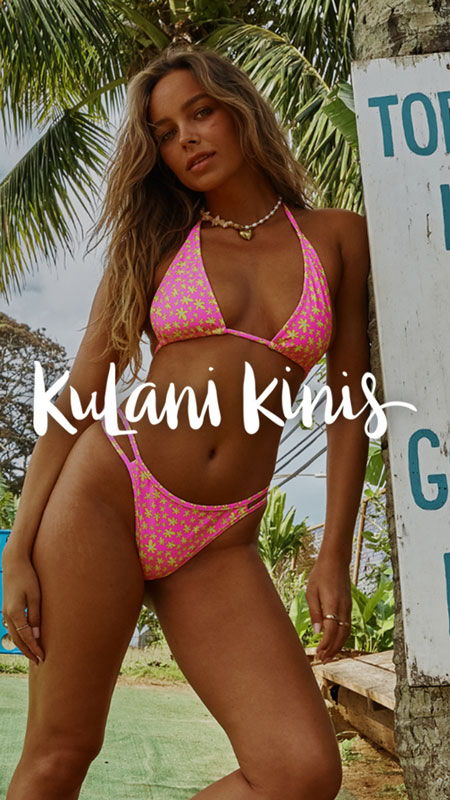 Woman wearing Kulani Kinis