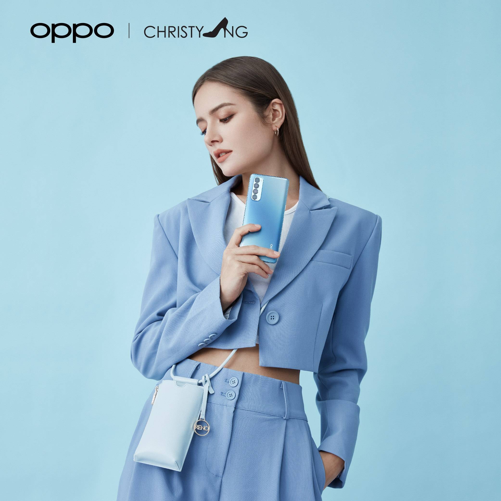 A New Blue Fashion Statement Christy Ng x OPPO Reno4 Pro Galactic Blue