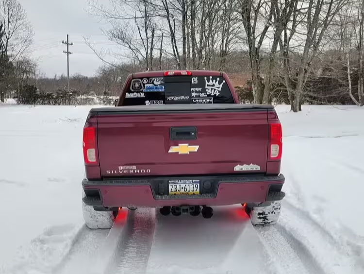 Brendan's 2016 Chevy Silverado 1500 High Country Horn Install