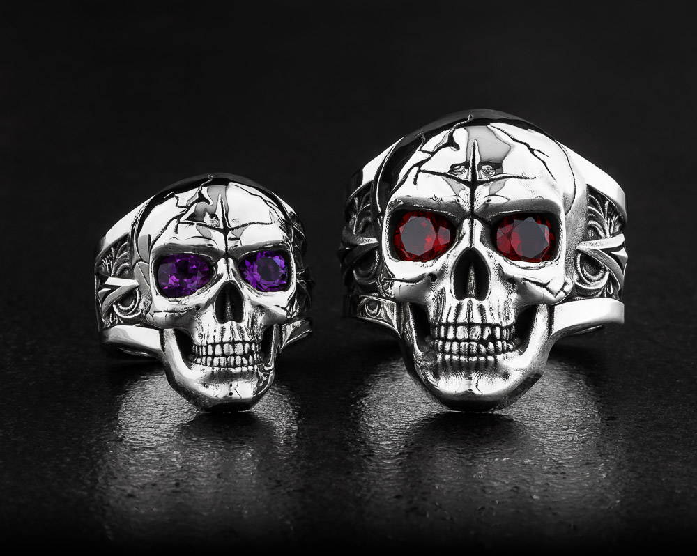 Big Ass Skull Rings by NightRider Jewelry - Medium and Large