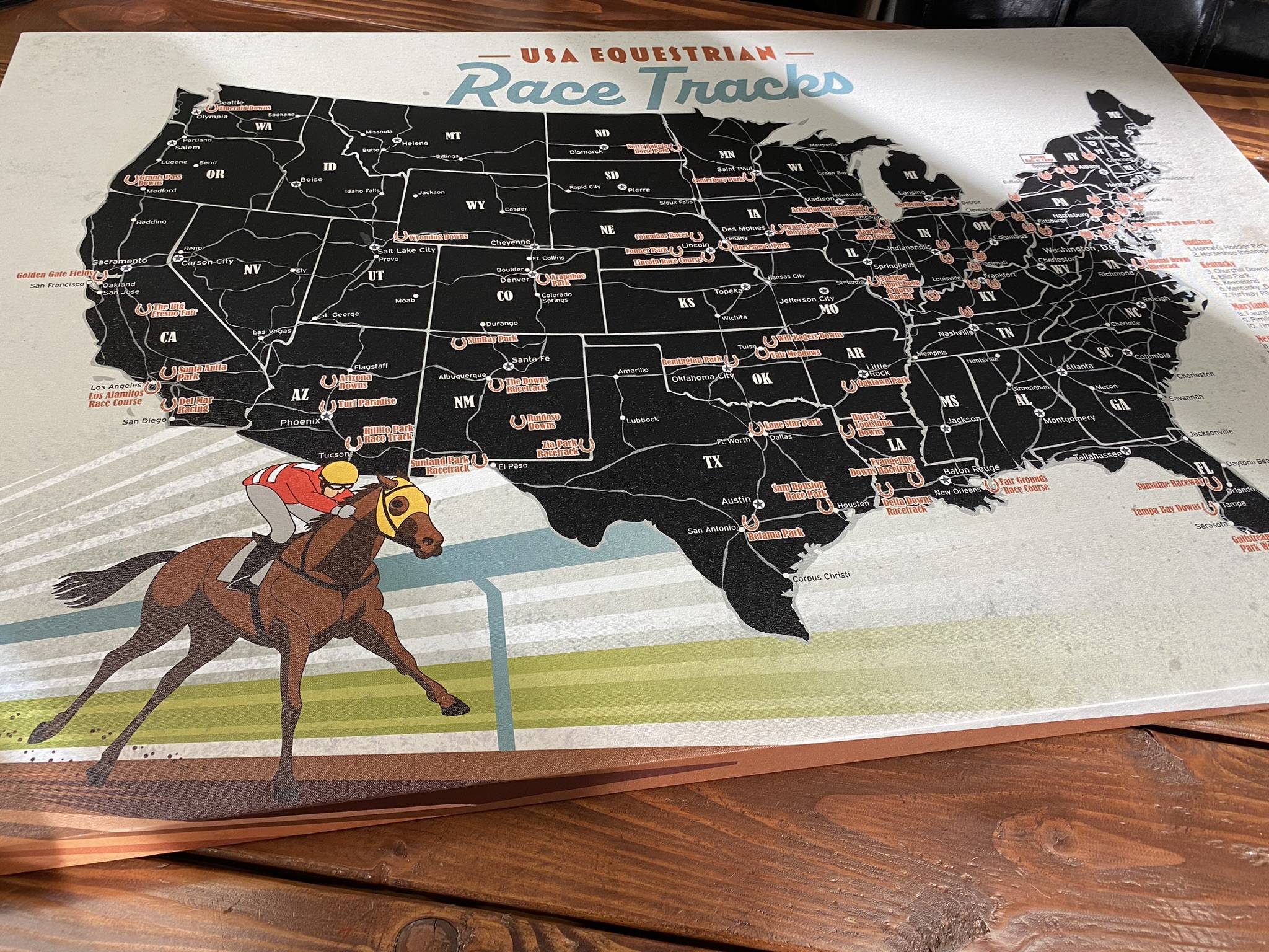 horse race track map
