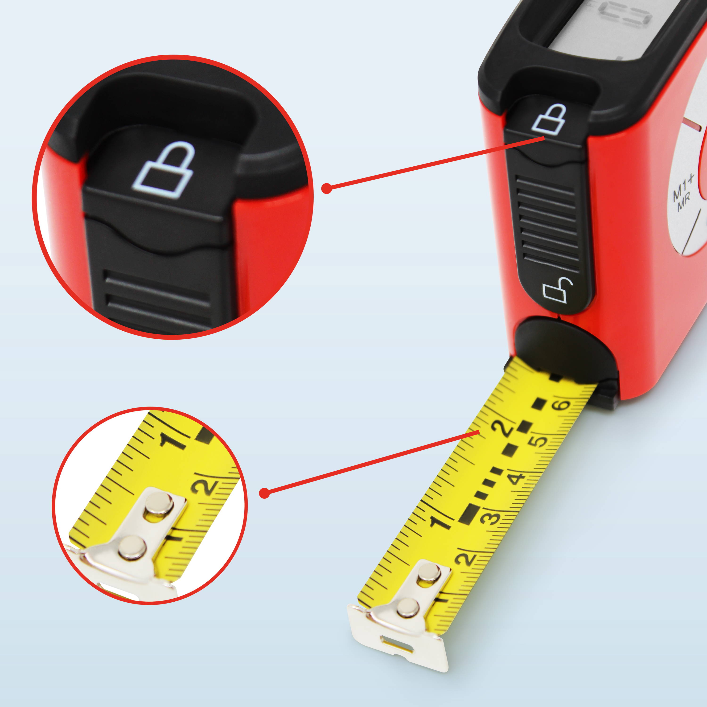 KOISS Digital Tape Measure - Inches and Centimeters Online USA.