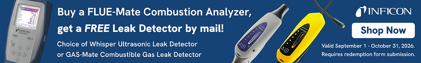 INFICON FLUE-Mate combustion analyzer promotion – buy a FLUE-Mate and get a free tool by mail