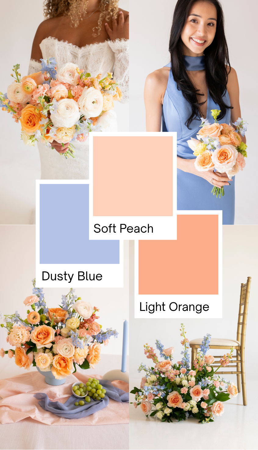 peach and blue mini board