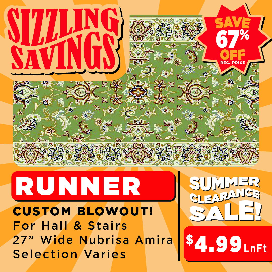 Amira stair runner sizzling savings