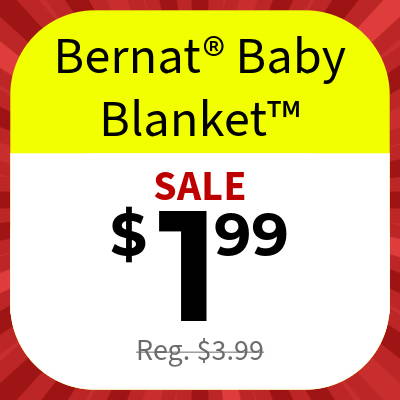 Bernat® Baby Blanket™ — SALE $1.99 (Reg. $3.99)
