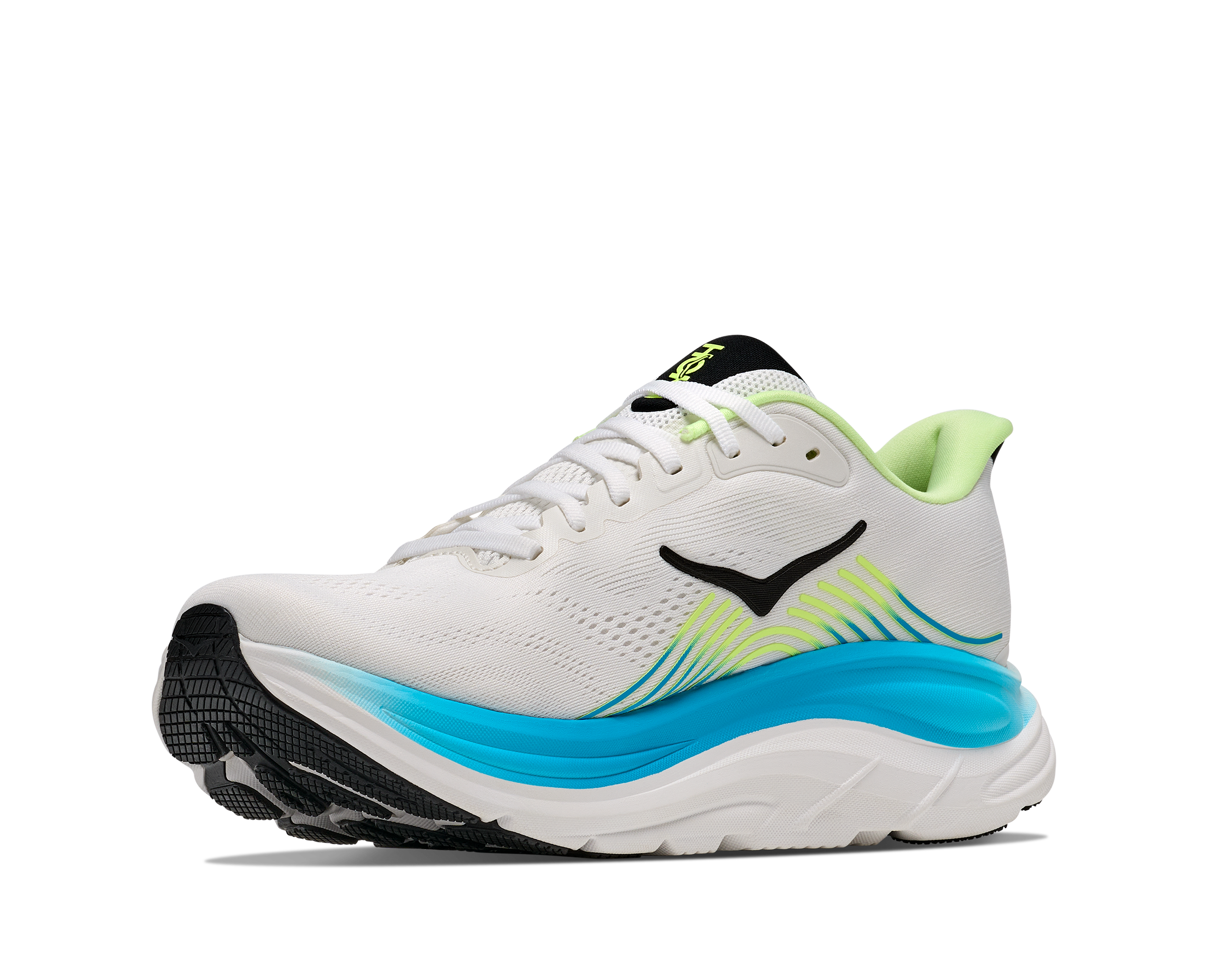 Der Hoka Clifton 11 seitlich fotografiert.