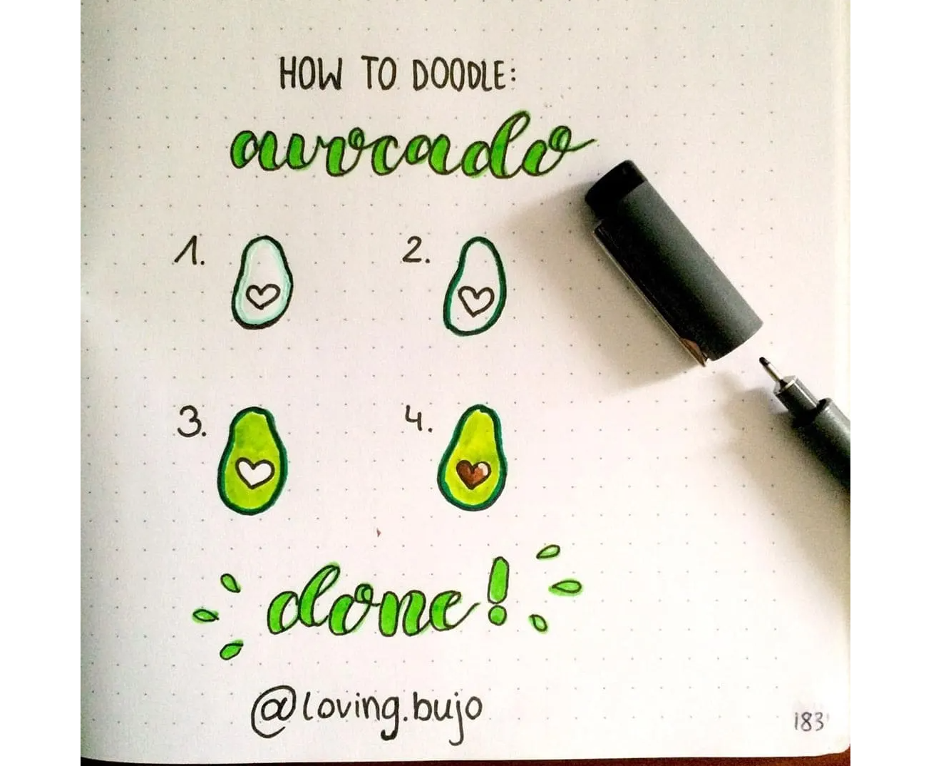 Avocado doodle