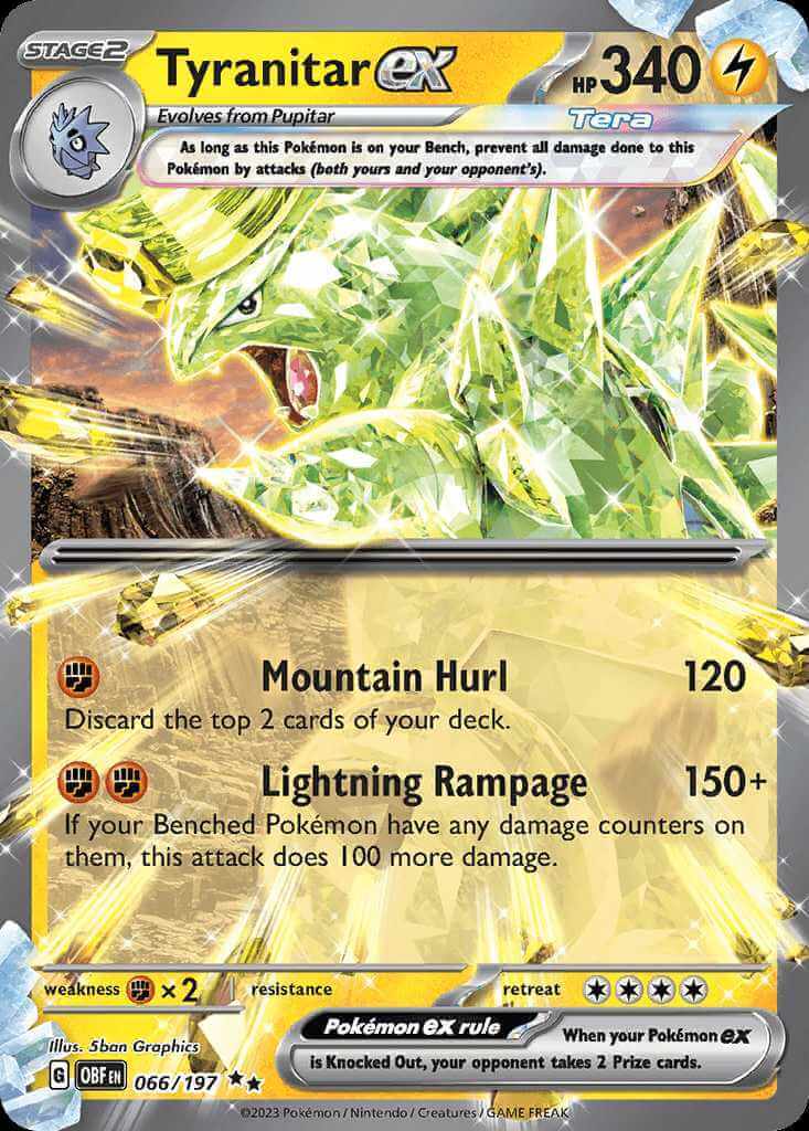 Scarlet & Violet Obsidian Flames - Tyranitar EX