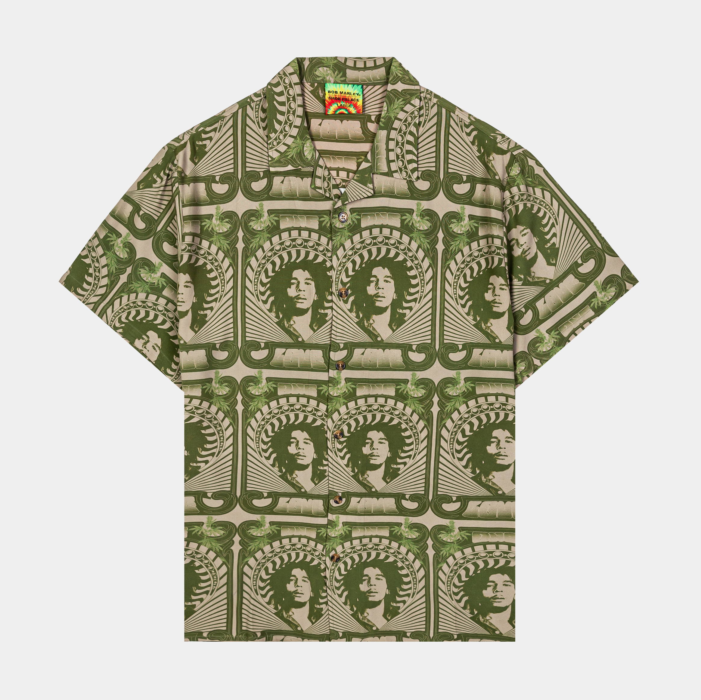 SP X BOB MARLEY ONE LOVE BUTTON UP SHORT SLEEVE