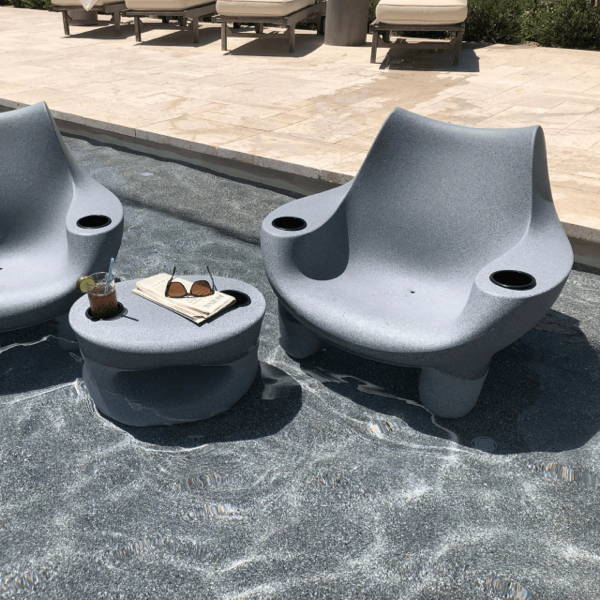 Splash Mibster In-Pool Chair from Boxhill with built in cupholders.