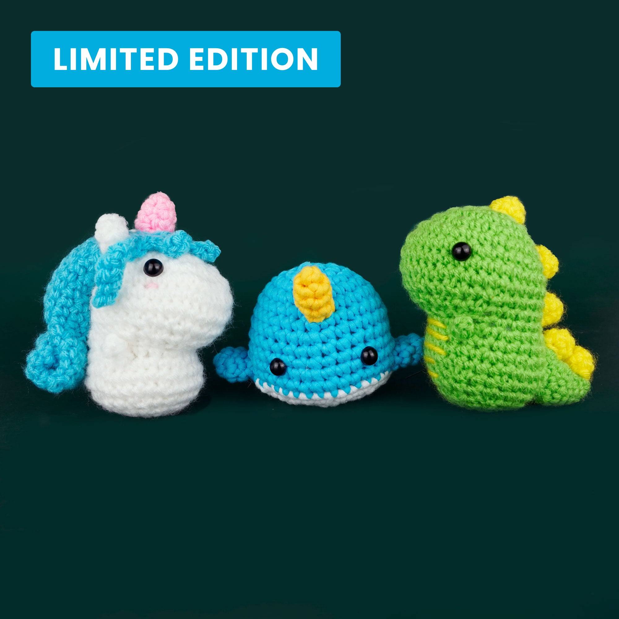 The Woobles Beginner Crochet Kit - Squid Game Red Guard With Easy Video Tutorials