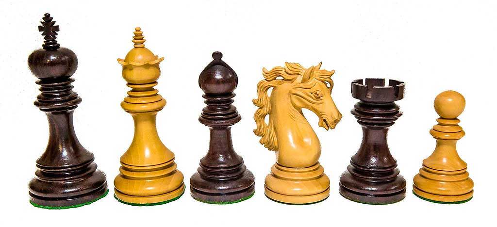 Image of Staunton Chess Pieces in Rosewood