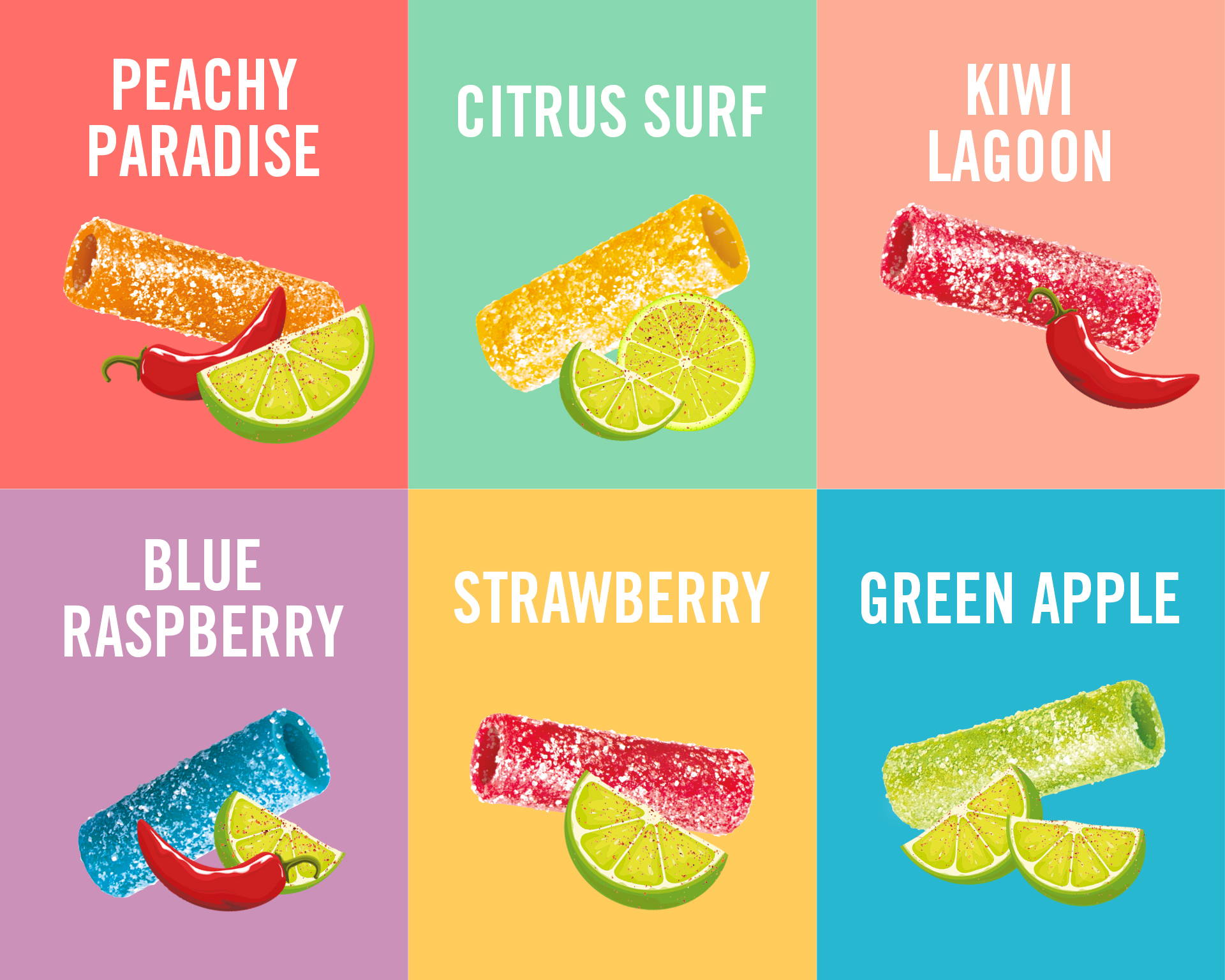 Tajín Sour Punch Lifestyle Collage