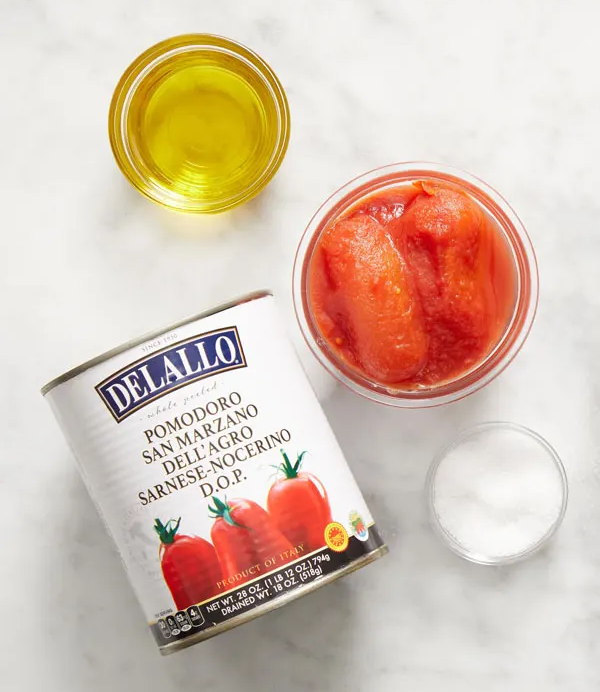 Can of San Marzano tomatoes