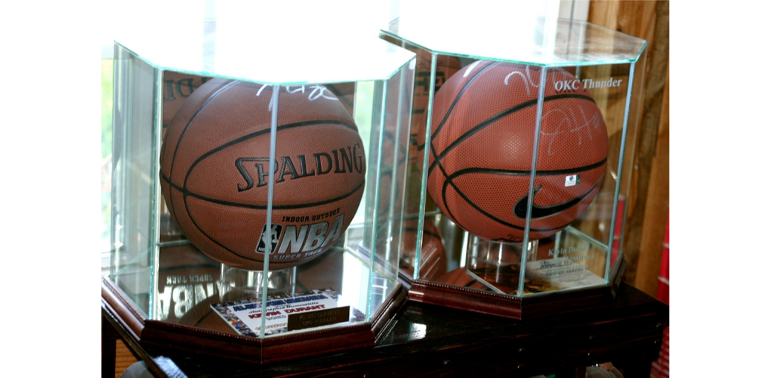 Basketball Display Cases