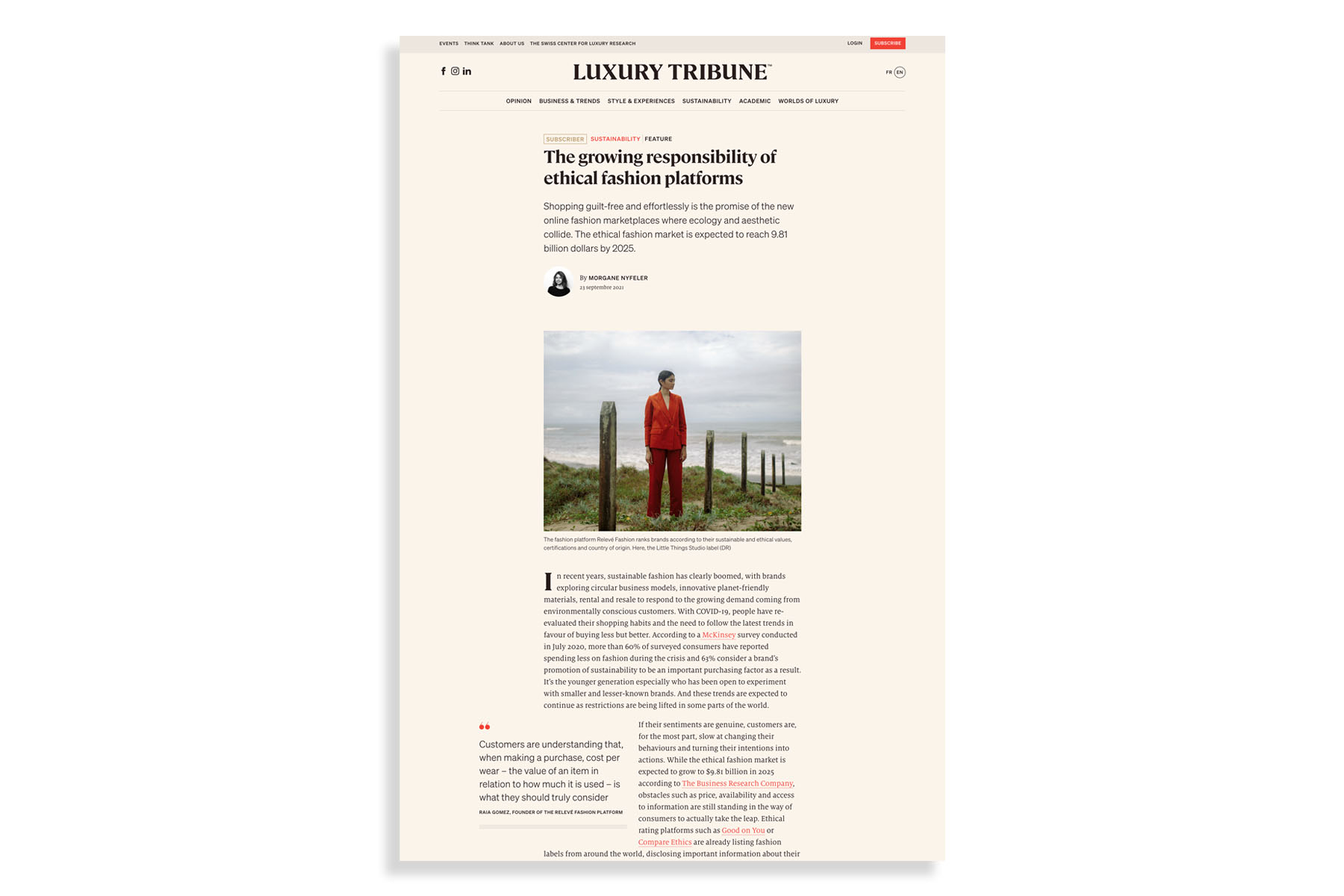 Luxury Tribune The Growing Responsibility of Ethical Fashion Platforms September 2021