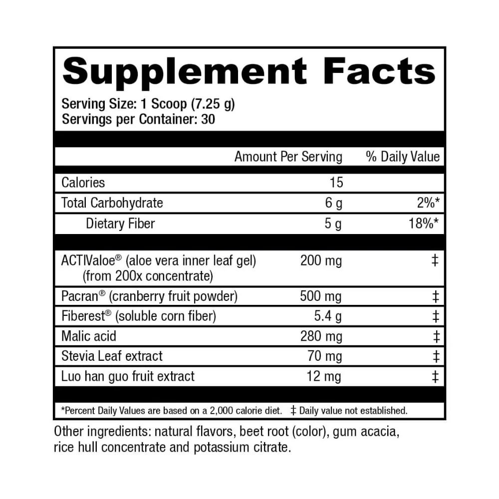 AloeCran Label