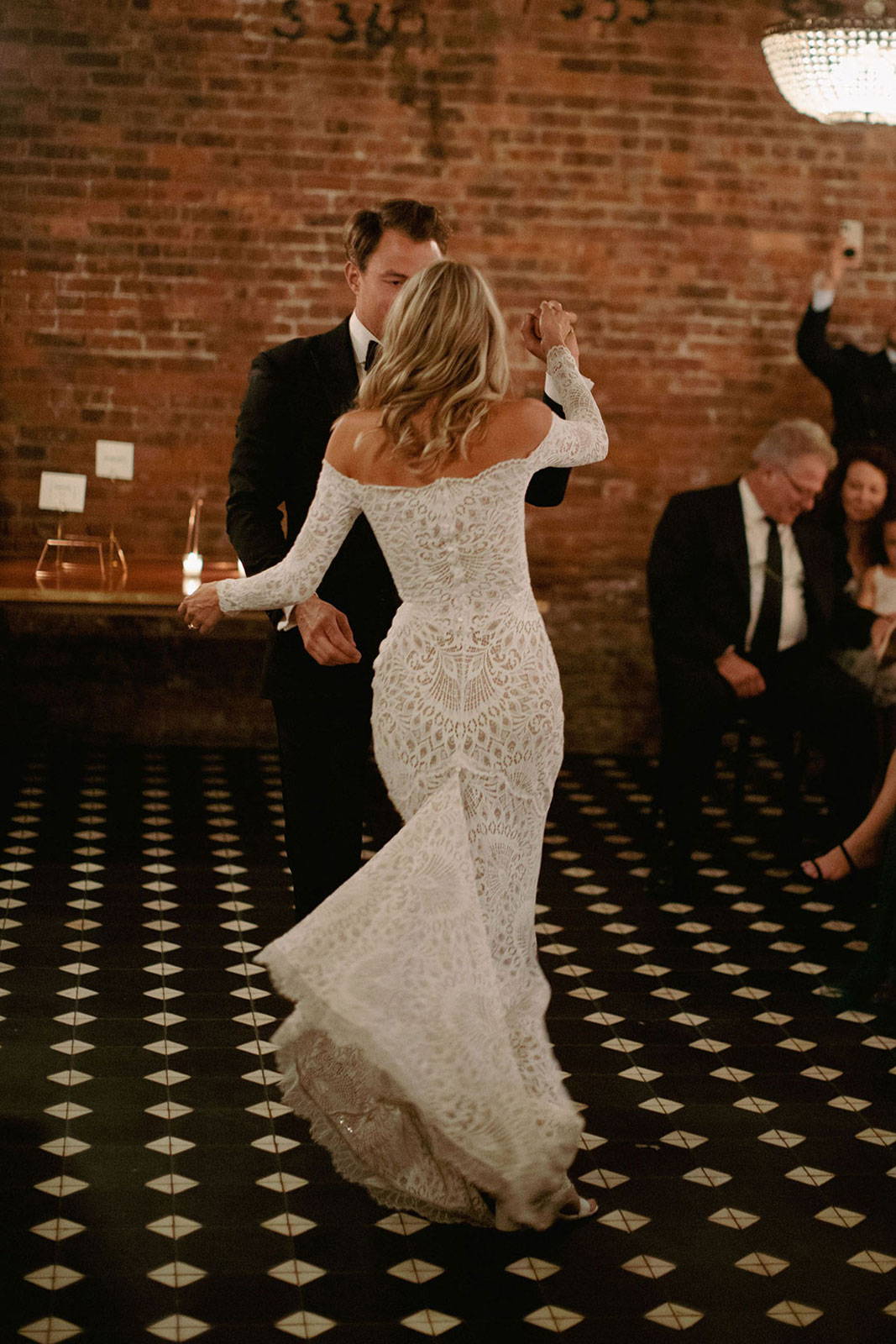 Bride and Groom dancing