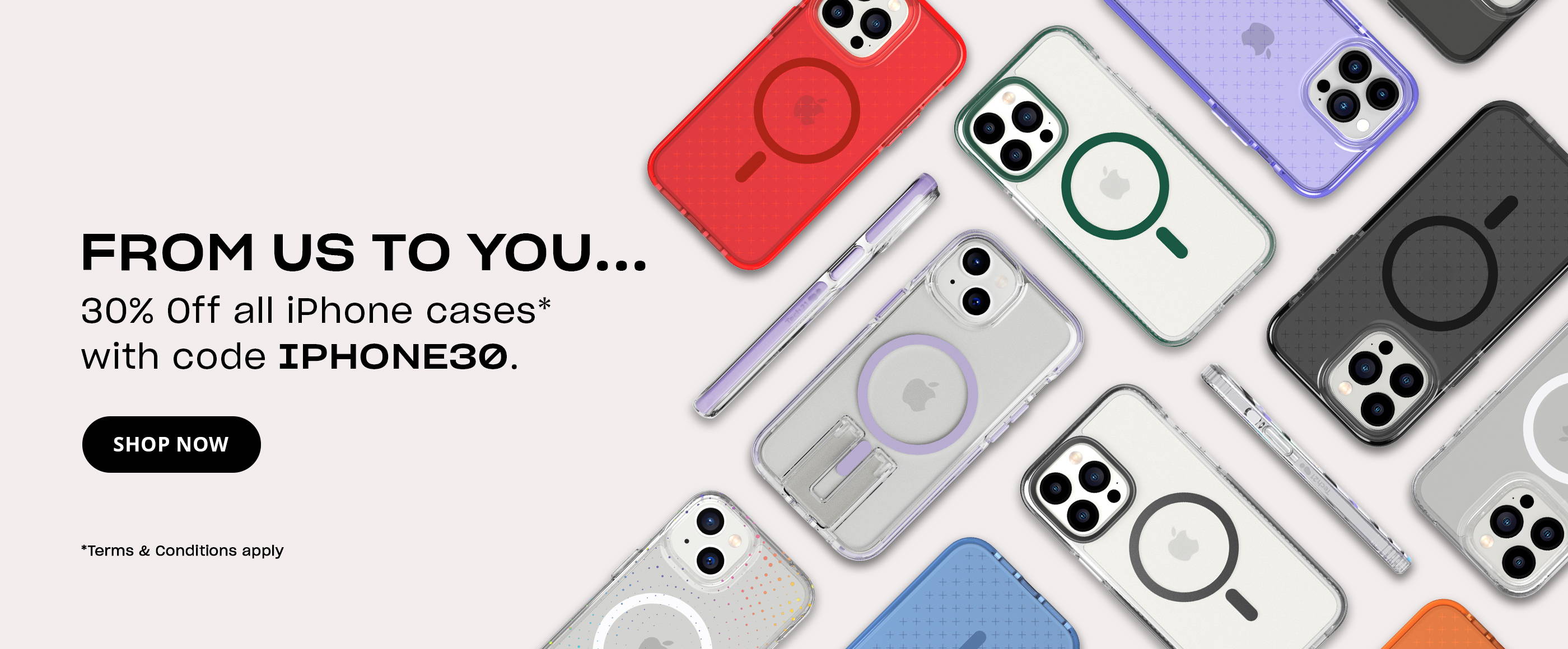 30% off all full priced iPhone cases