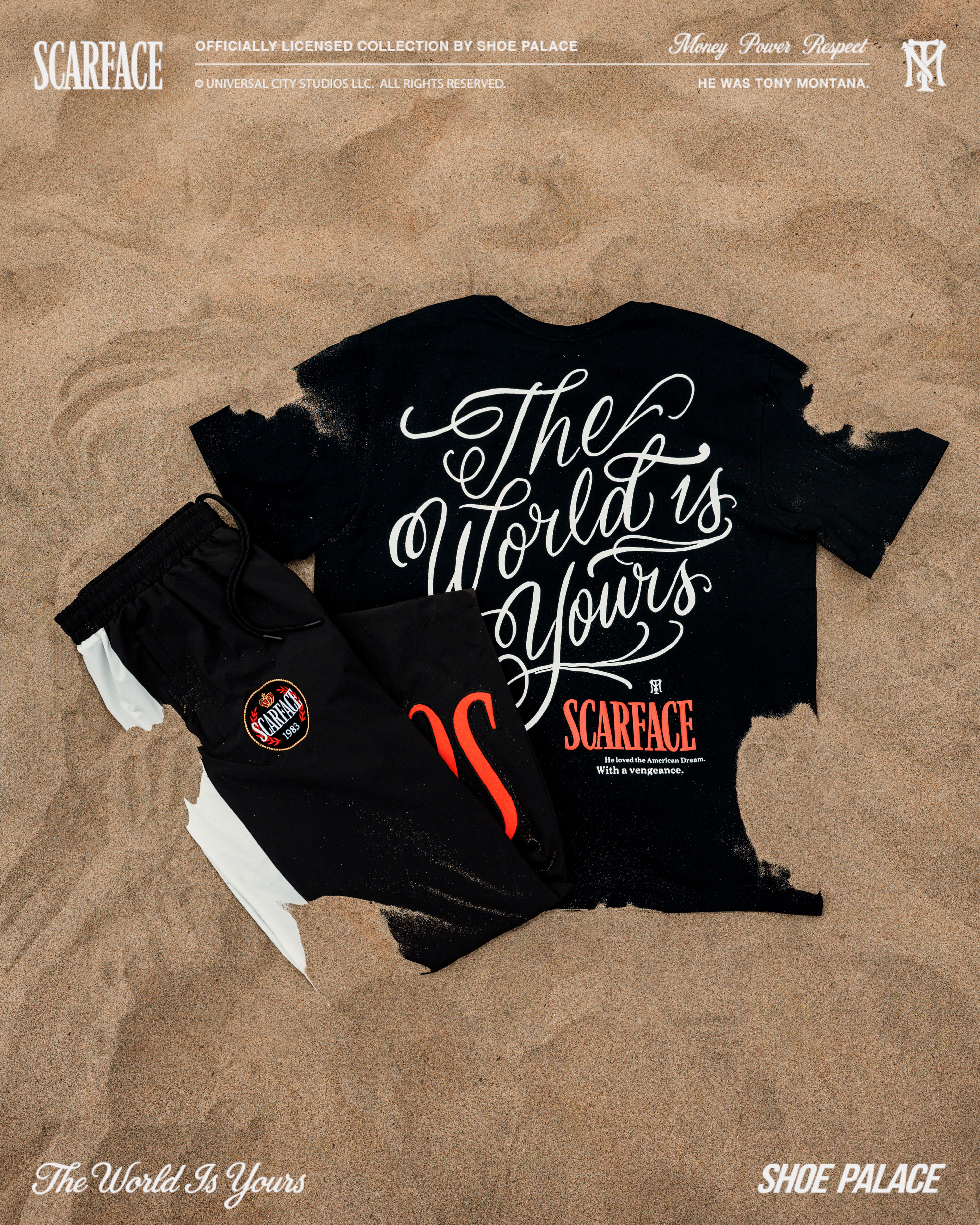 Black t-shirt and pants with 