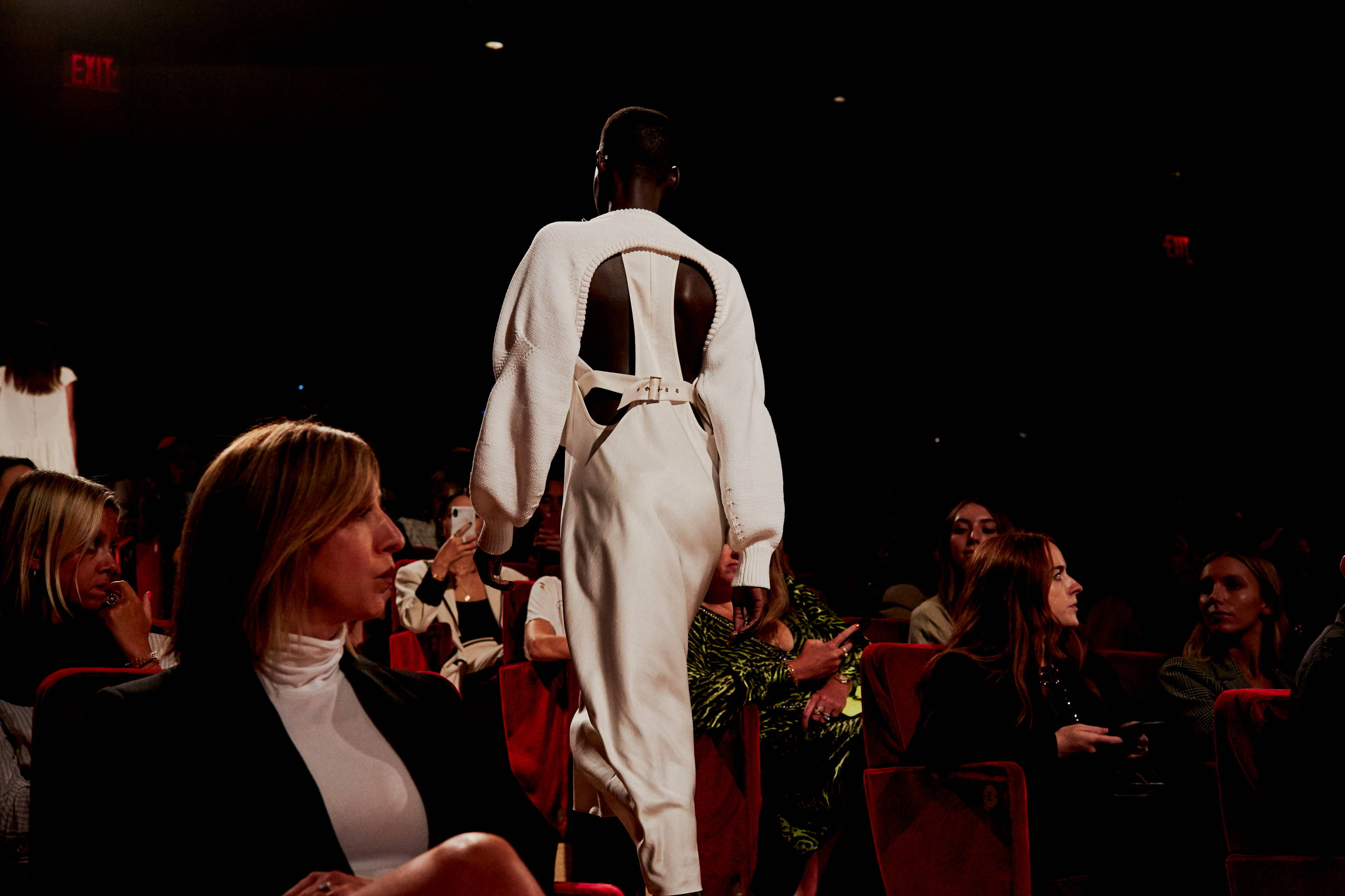 silk dress back detail