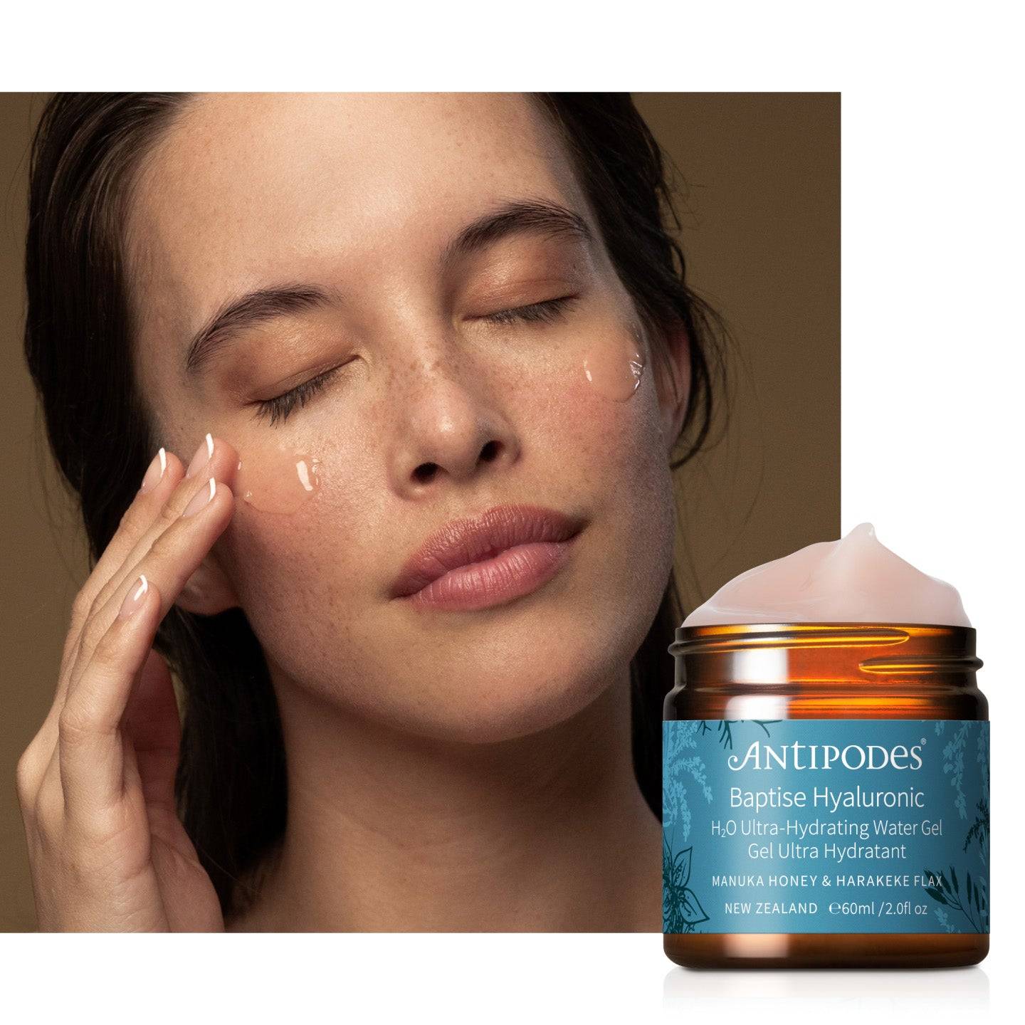 Baptise Hyaluronic is Clinically shown to hydrate skin by up to 52% after 24 hours.