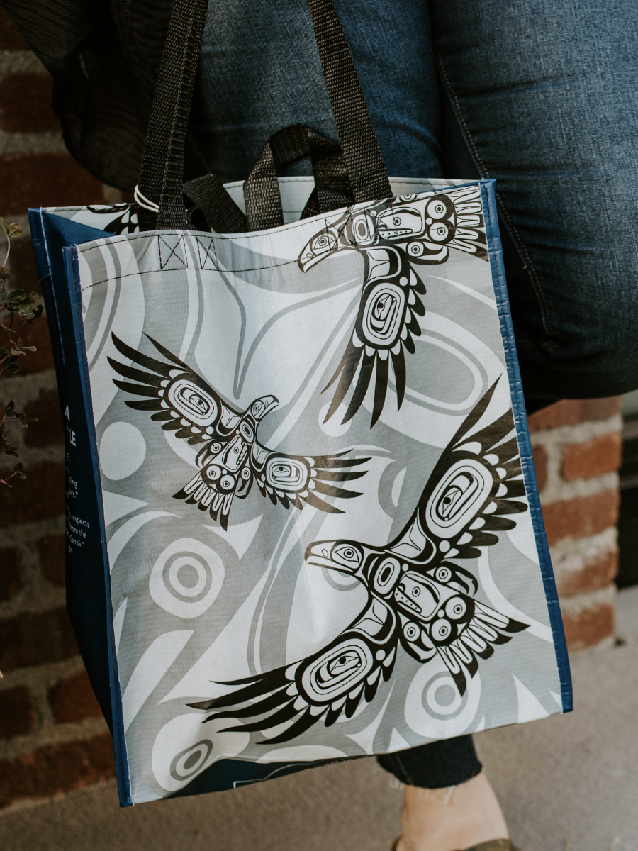 Soaring Eagle Large Eco Bag by Corey Bulpitt