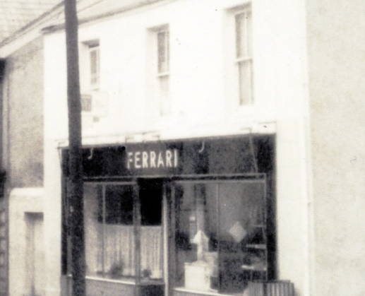 Ferrari's Coffee, an old image of the roastery house