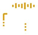 Two multimedia icons, one featuring a play button and audio waveform.