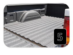 completed spay on bedliner on pick up truck