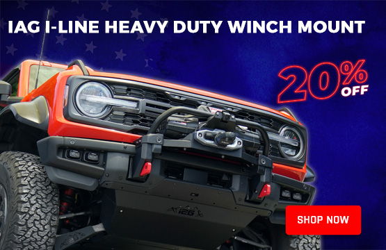 20% OFF IAG I-Line Heavy Duty Winch Mount - 4th of July Sale