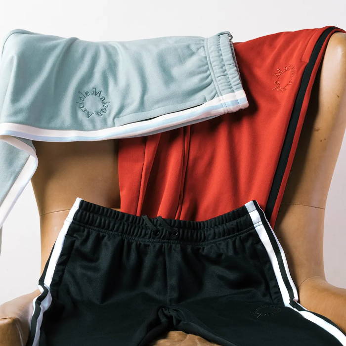 maison article track pants set on chair