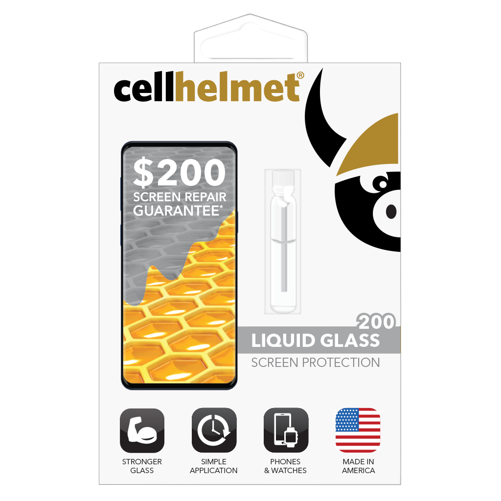 cellhelmet Liquid Glass Screen Protection for iPhone and Galaxy