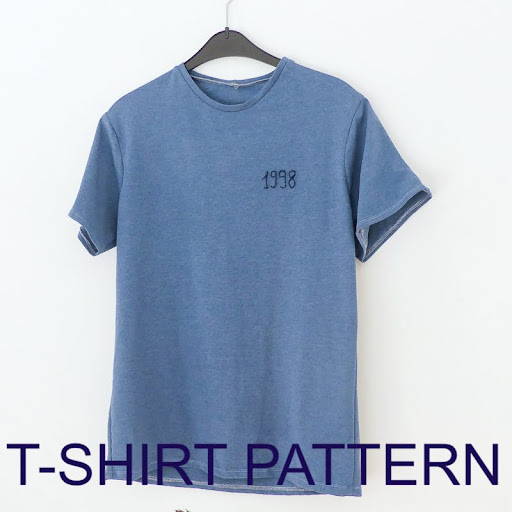 A T-shirt Made from a diy pattern copied from an old T-shirt