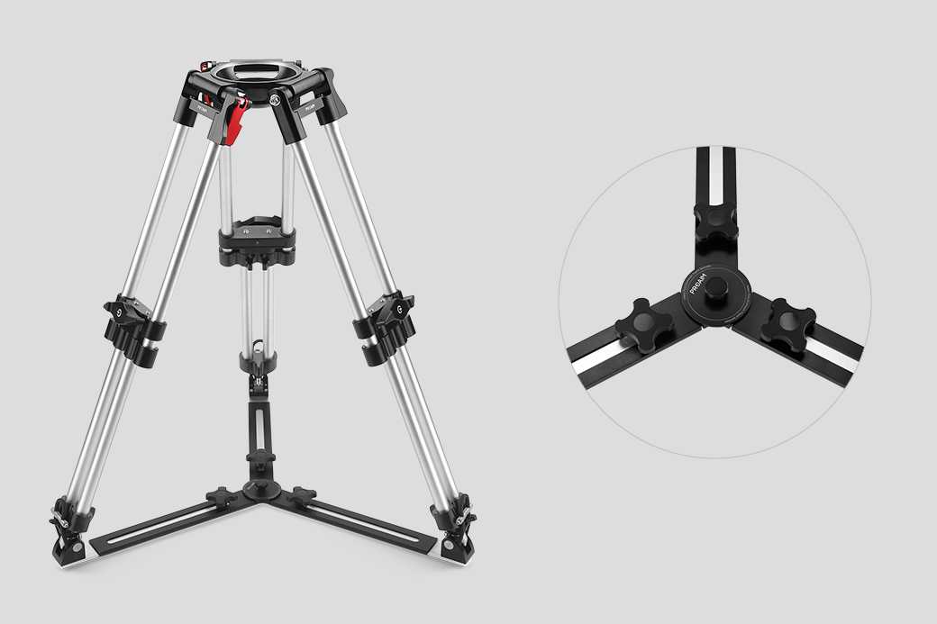Proaim HD 150mm Bowl Baby Camera Tripod Stand w Lever-Friction and Aluminum Spreader
