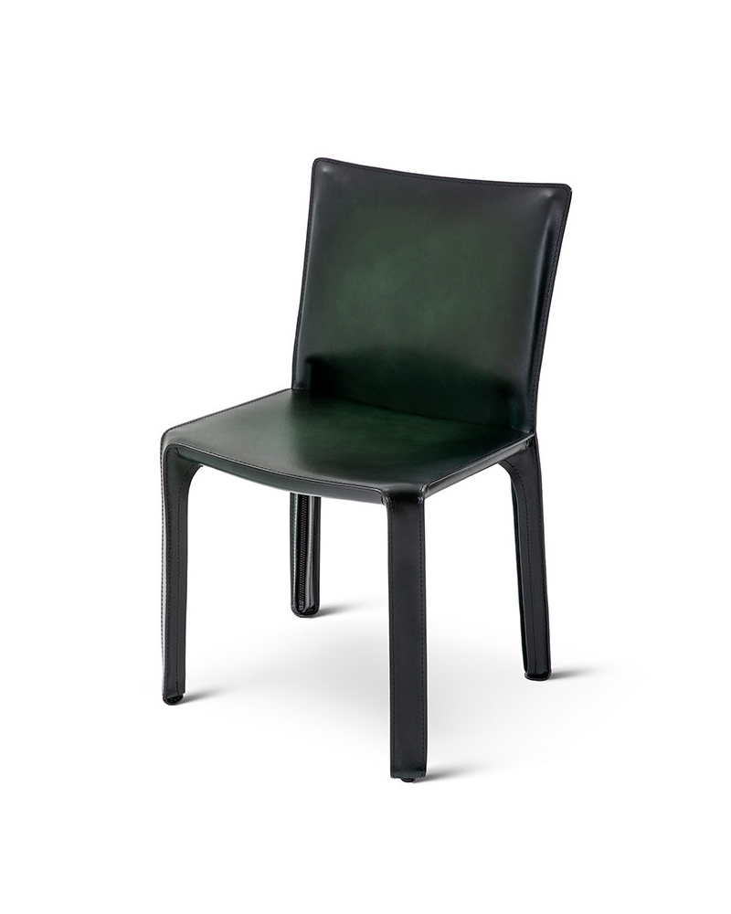 A simple Cab Chair Dining chair with a smooth, modern design.