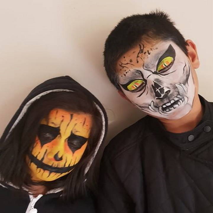 halloween face paint boys