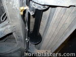 Single black trumpet horn mounted vertically brass fitting undercarriage Toyota 4Runner Shocker XL gallery photo 8