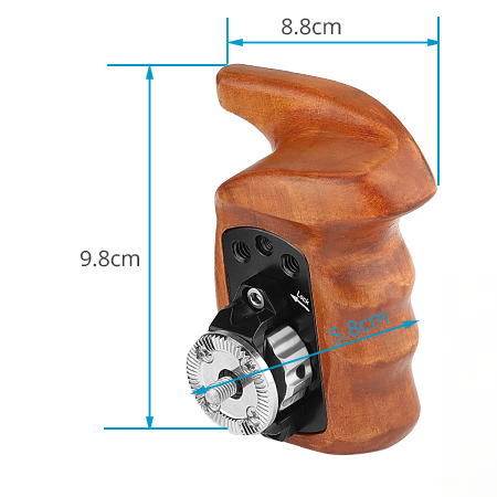 Proaim SnapRig Wooden Grip with ARRI Rosette for Camera Cages & Rigs
