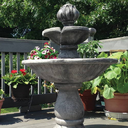 traditional statuary fountain
