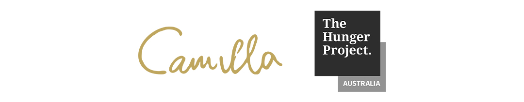 CAMILLA and The Hunger Project Australia logos