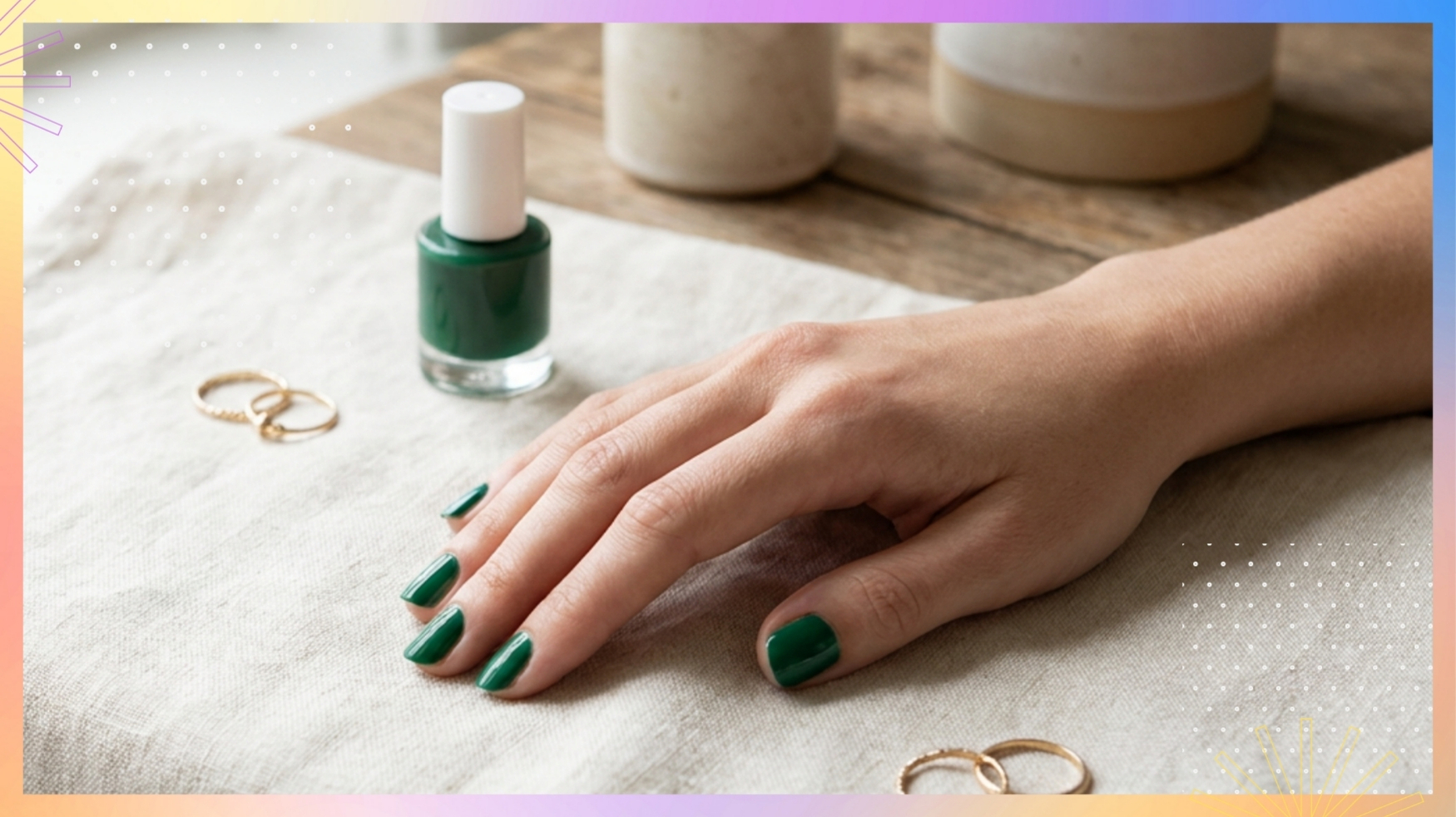 Editorial visual for the section: Emerald Green Nails