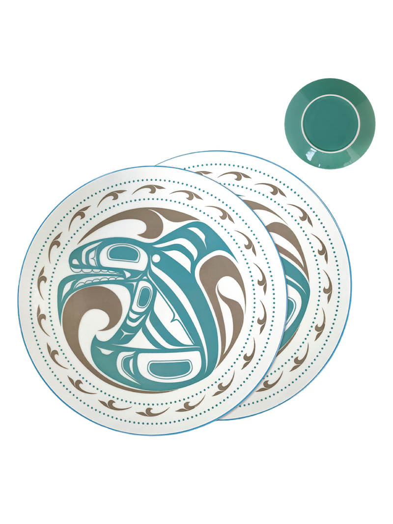 Porcelain Art Dinner Plates (Set of 2) - Killer Whale