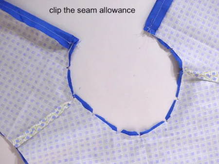 Clip the Curved Seam Allowance