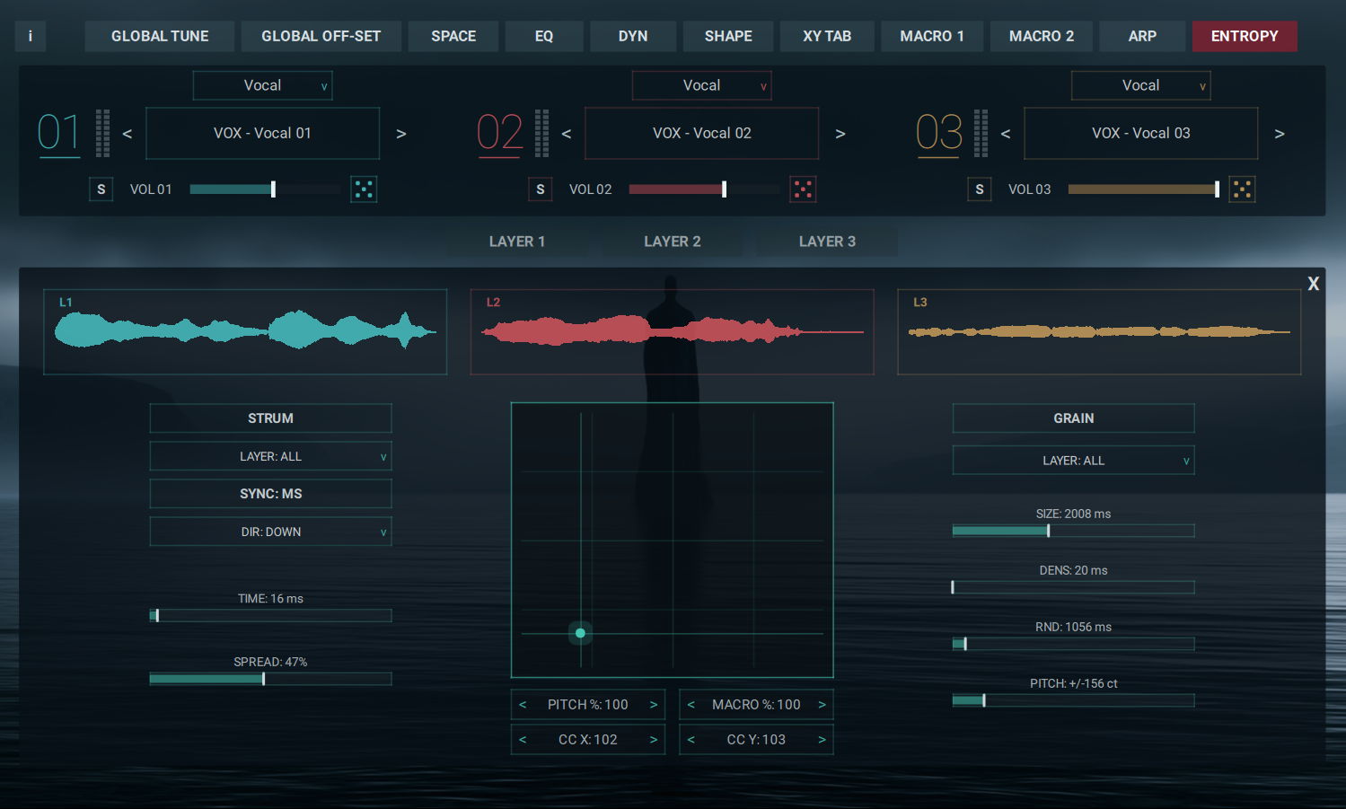 Zero-G Elements Silentium Entropy GUI