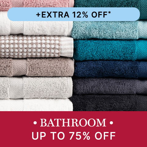 Towels up to 75% off