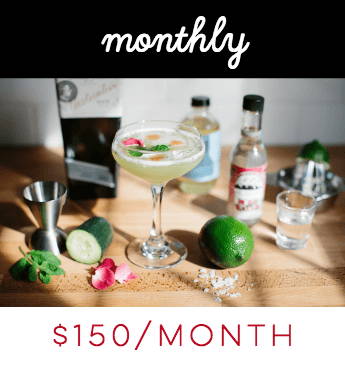 Monthly Modern Cocktail Subscription